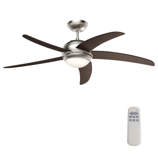 Terpo Stropni ventilator s svetilko, Ø 136 cm, 5 lopatic