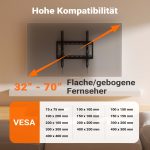 Terpo Vrtljiv stenski nosilec za televizor 32–70 palcev, do 70 kg