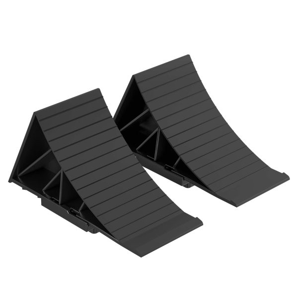 Terpo Zagozde za kolesa prikolice (2 kosa) do 1,6 t – 220 x 90 x 110 mm, z 2 držaloma in vijaki