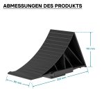Terpo Zagozde za kolesa prikolice (2 kosa) do 1,6 t – 220 x 90 x 110 mm, z 2 držaloma in vijaki