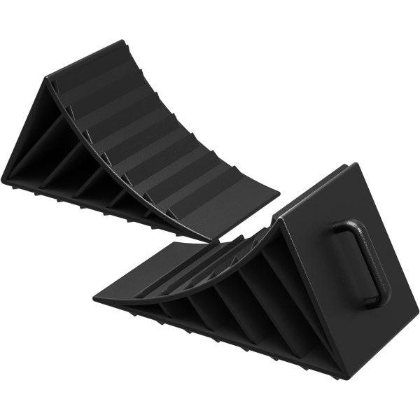 Terpo Zagozde za kolesa prikolice (2 kosa) do 2 t – 17,7 x 8,9 x 9 cm, protizdrsne iz HDPE