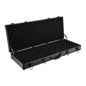 Terpo Zaklepljiv kovček za orožje 84 x 35,5 x 11 cm – aluminijast kovček za puško in pištolo z zapahi in ključem