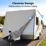 Terpo Zaščitna prevleka za počitniško prikolico velikosti M 520 x 225 x 220 cm – polipropilen
