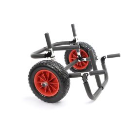Terpo Zložljiv dvojni transportni voziček do 45 kg za SUP deske, kanuje in kajake – s snemljivimi PU kolesi 48 x 63 x 36 cm