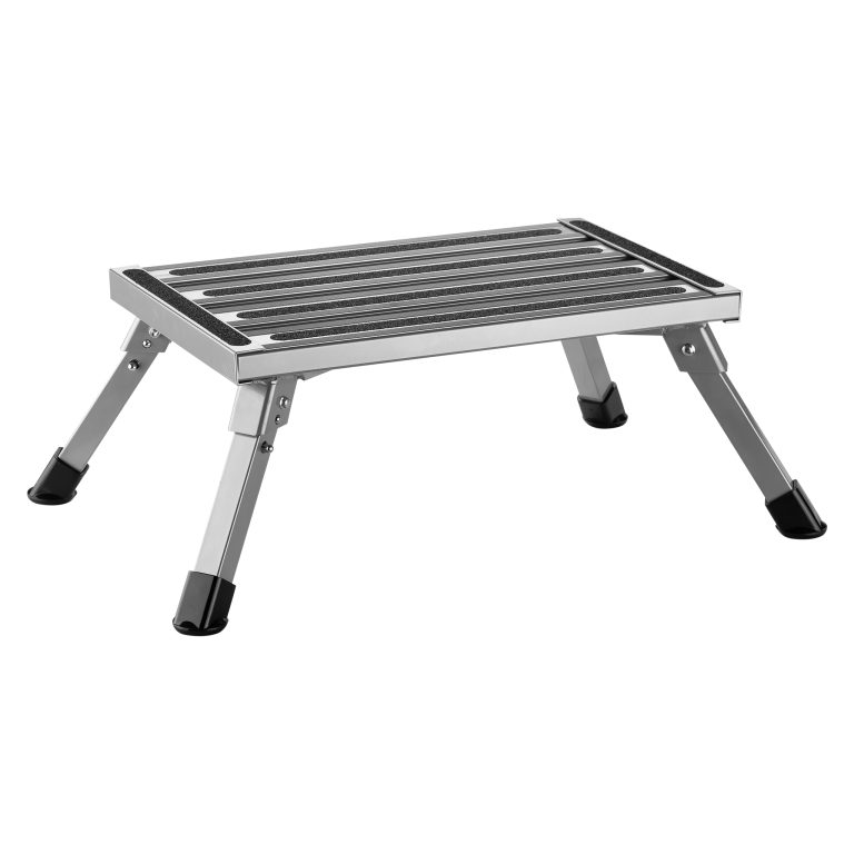 Terpo Zložljivo stopalo z eno stopnico, aluminijasto do 220 kg – z neprosdrsno površino